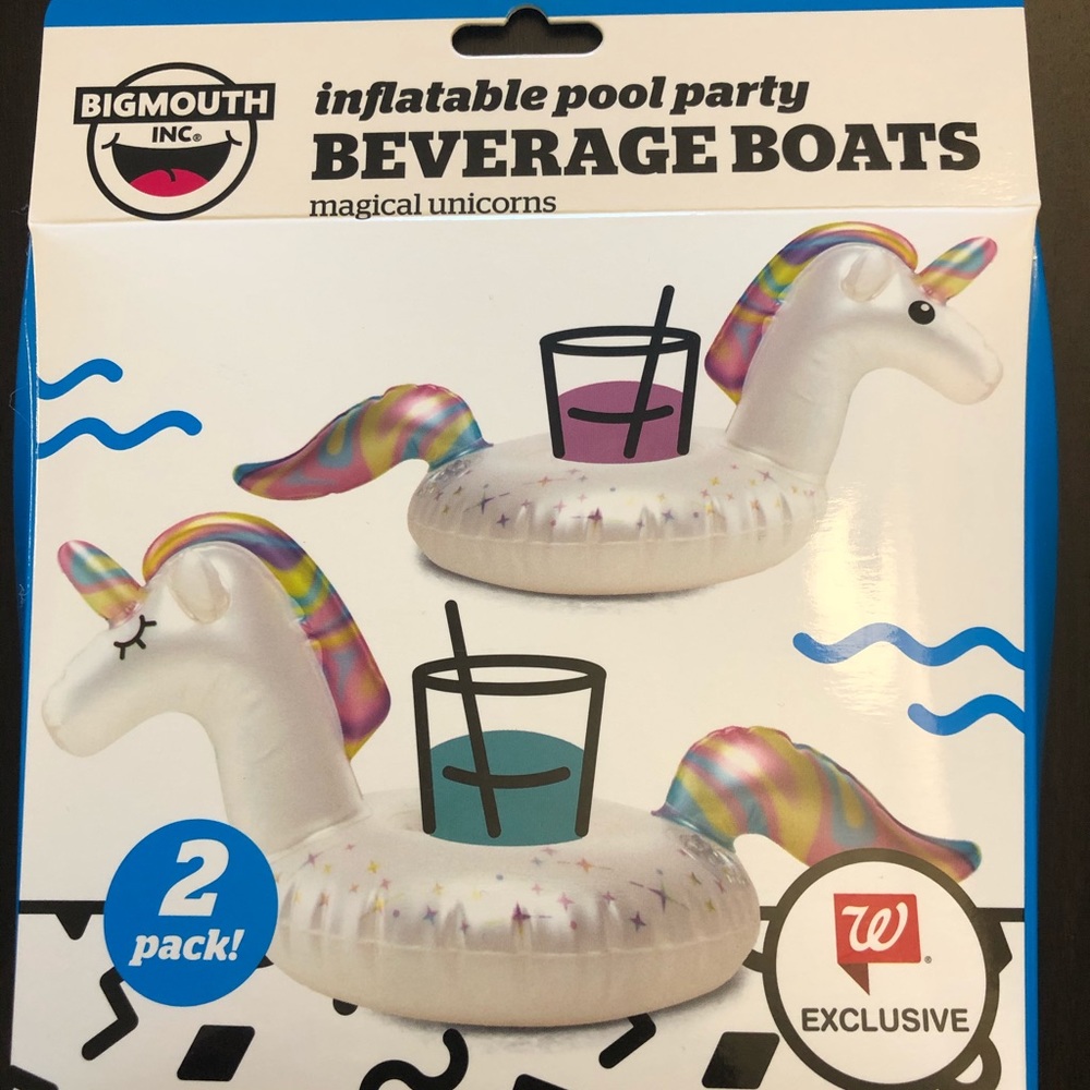 Big Mouth Inflatable Pool Drink Unicorn Float NEW
